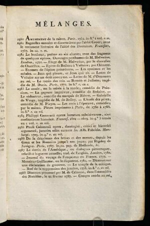 231-241, Mélanges.