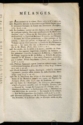 231-241, Mélanges.