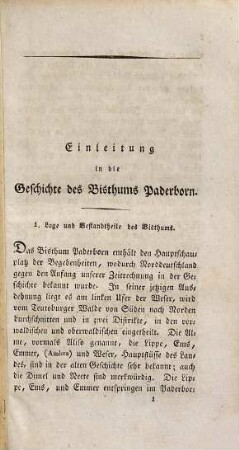 Geschichte des Bisthums Paderborn, 1