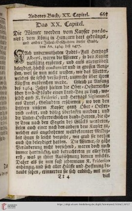 Das XX. Capitel
