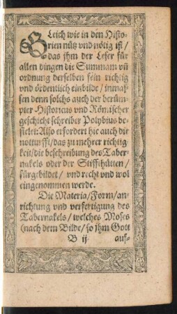 Gleich wie in den Historien nütz und nötig ist ...