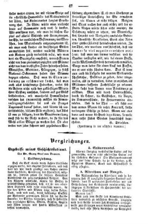 Vergleichungen