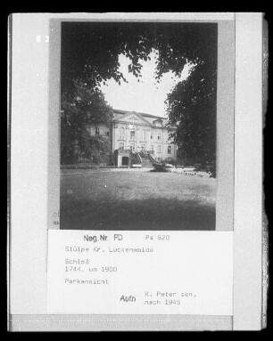 Schloss, Stülpe