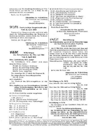 Berichtigung zu Nr. 54/54