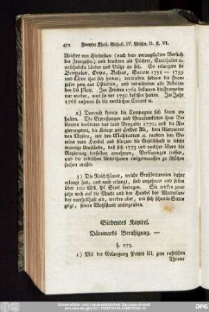 Siebentes Kapitel. Dänemarks Beruhigung.