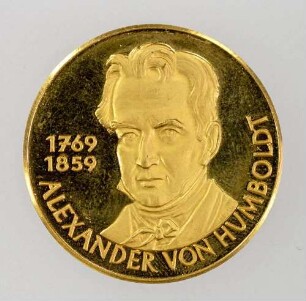 Medaille zum 200. Geburtstag von Alexander von Humboldt