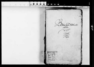 Verhandlungen über das Wittumsgut der Landgräfin Christina Sophie v. Hessen-Butzbach