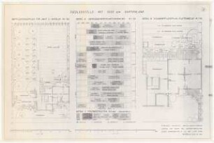 Siedlerstelle 1500 qm: Pflanzplan 1:100, Details 1:50