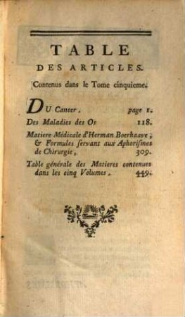 Aphorismes De Chirurgie D'Herman Boerhaave, Professeur En Medecine En l'Université de Leyde, 5
