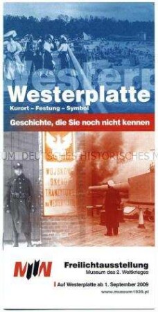 Deutschsprachiger Ausstellungsführer zur Freilichtausstellung "Westerplatte" des Museums des 2. Weltkrieges in Gdansk