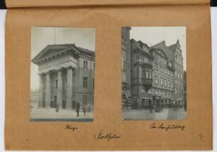 Münze, Stockholm. Wohn- und Geschäftshaus, Stockholm: Ansichten (aus: Skizzen- und Fotoalbum 27)