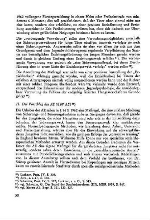 II. Der Vorschlag des AE (§ 69 AE)
