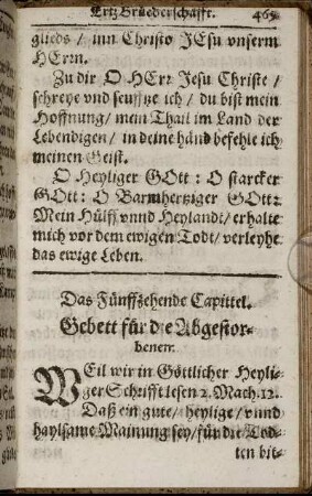 Das Fünffzehende Capittel.