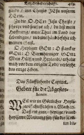Das Fünffzehende Capittel.