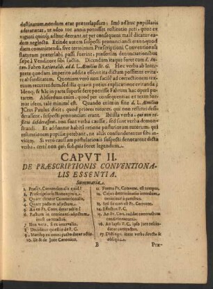 Caput II. De Praescriptionis Conventionalis Essentia.