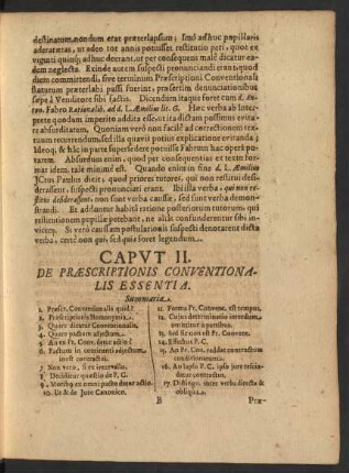 Caput II. De Praescriptionis Conventionalis Essentia.