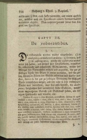 Caput III. De roborantibus. - Caput V. De specificis.