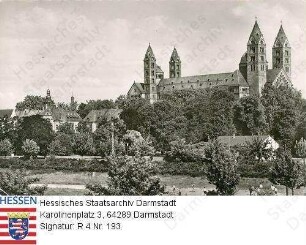 Speyer am Rhein, Dom / Ansicht von Nordwesten