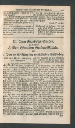 A. Von Göttlichen Gnaden-Mitteln
