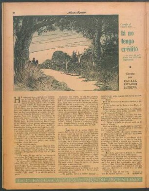 Lá no tengo crédito : Los cuentos gauchos de "Mundo Argentino"