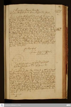 Brief von August Hermann Francke an Joachim Justus Breithaupt.