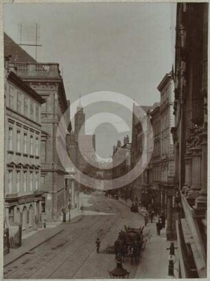 Bürgerhäuser in der Albrechtstraße in Breslau