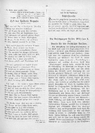 Die Beziehungen Kaiser Wilhelms I. zum Verein für die Geschichte Berlins