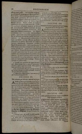 Decicio CI. - Decisio CL.