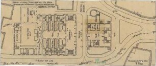 Fischer, Theodor; Jena; Stadt-Theater - Bühnenhaus (Grundriss UG); Zuschauerraum u. Cafe (Grundriss EG)