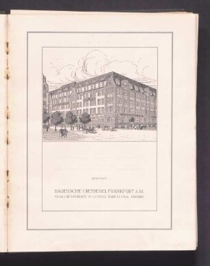 Bauersche Giesserei Frankfurt A. M.