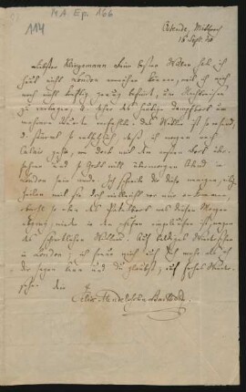 Brief an Karl Klingemann : 16.09.1840