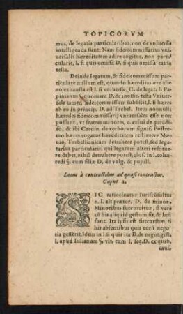 Locus a contractibus ad quasi contractus. Caput 3.