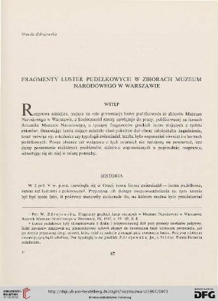 11: Fragmenty luster pudełkowych w zbiorach Muzeum Narodowego w Warszawie