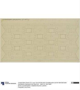 St. Louis, Sommersitz eines Kunstfreundes auf der internationalen Ausstellung, Speisezimmer, Raum 25, Deckenprojektion