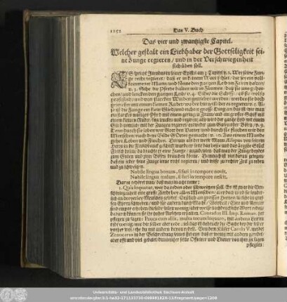 Das vier und zwantzigste Capitel. Welcher gestalt ein Liebhaber der Gottseligkeit seine Zunge regieren/ und in der Verschwiegenheit sich üben soll.