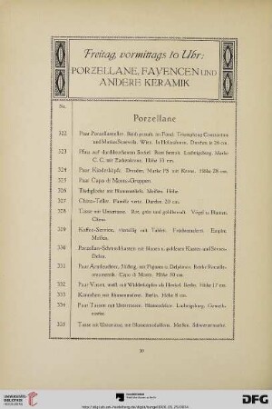 Freitag, vormittags 10 Uhr (Nr. 322-487)