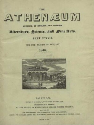 The Athenaeum Part CCXVII. - Part CCXXII.