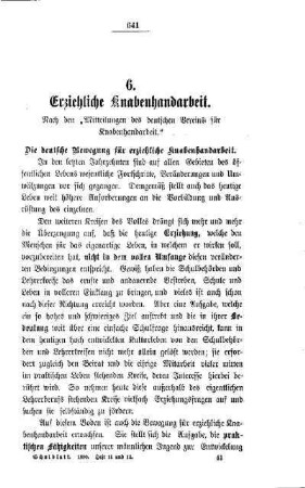 Erziehliche Knabenhandarbeit