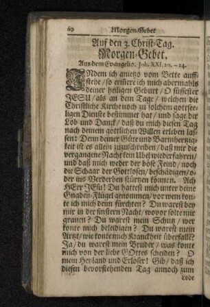Auf den 3. Christ-Tag.