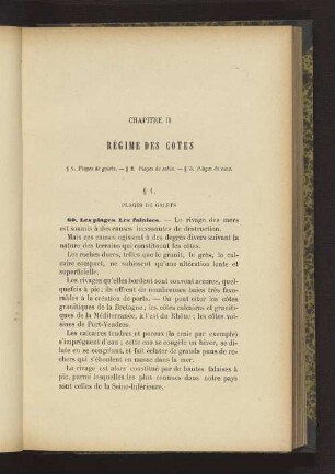 CHAPITRE II. RÉGIME DES COTES