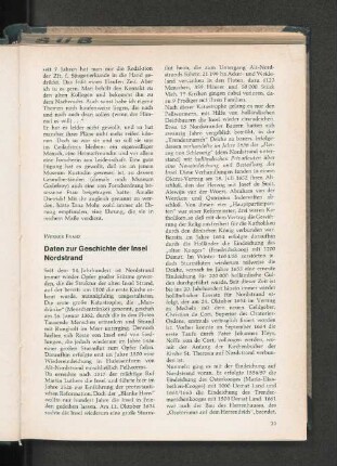 Daten zur Geschichte der Insel Nordstrand