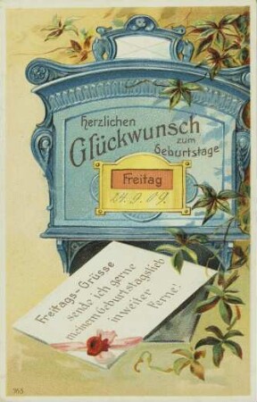 Herzlichen Glückwunsch zum Geburtstage