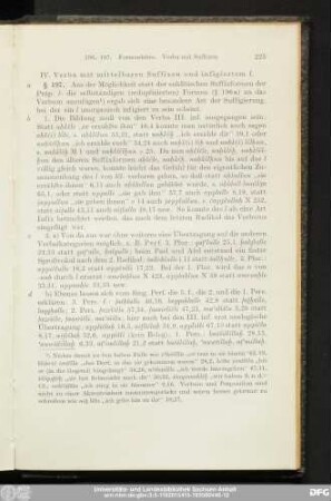 IV. Verba mit mittelbaren Suffixen und infigiertem l. § 197.