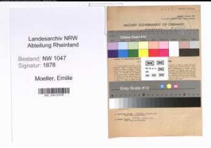 Entnazifizierung Emilie Moeller , geb. 08.01.1897 (Lehrerin)