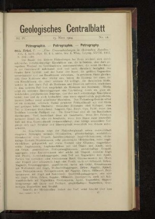15. März 1904 No. 14.