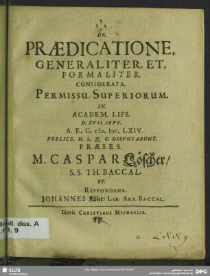 De praedicatione generaliter et formaliter