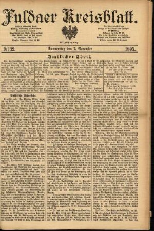 Ausgabe vom Donnerstag, den 07. November 1895.