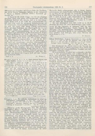 105-106 [Rezension] Elbogen, Ismar, Der jüdische Gottesdienst in seiner geschichtlichen Entwicklung. 2., verb. Aufl