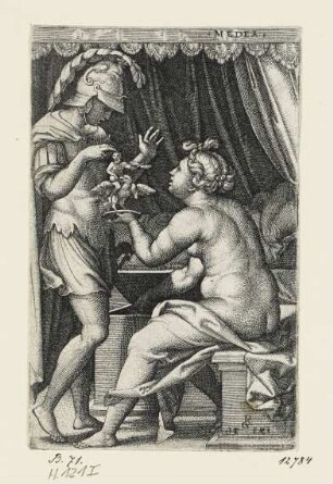 Medea, Blatt 2 der Folge "Griechische Heldinnen"