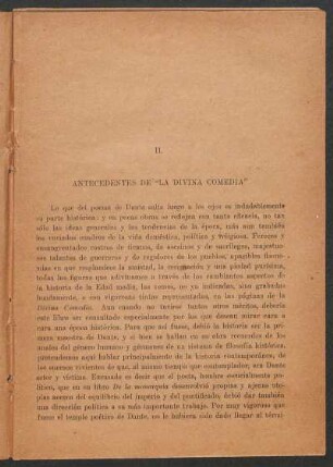 II. Antecedentes de "La Divina Comedia"